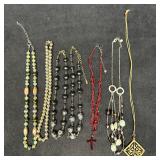 Costume Jewelry Necklace Set Lot of Seven Necklace