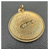 14k Gold 'Xmas '64' Charm