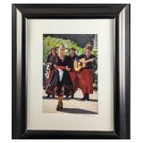 Framed Etta Jean Juge Dancing & Singing In Chile P