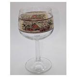 Covered Bridge Friendly Village Glassware Goblet