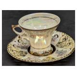 Vintage Lusterware Royal Crown Teacup And Saucer W