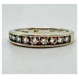 14K White Gold Diamond Wedding Anniversary Band Ri