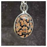 1/20 12KT Gold Filled Glass Black and Copper Accen