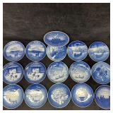 Sixteen Large Lot of Blue and White Royal Copenhag
