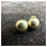 Stud Ball 14K Gold JCM Hallmark Earrings
