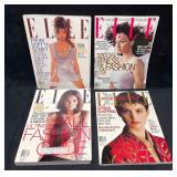 Four Vintage Elle Magazines  (FC2)