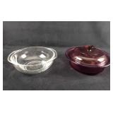 Two Pyrex And Vision Glass Cookware