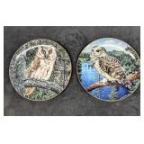 2 Majesty Of Owls Plates Night Watchman & On The L