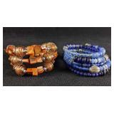 A Pair of Wrap Beaded Bracelets