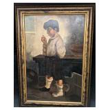 David Forrester Wilson Original Oil On Canvas Smok