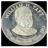William H Taft Sterling Silver Presidential Coin
