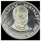 William McKinley Sterling Silver Presidential Coin