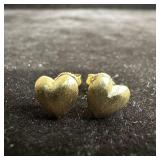 Gold Jewelry 14K Earrings Heart