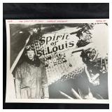 Charles Lindbergh Spirit of St. Louis Black and Wh