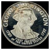 George Washington Sterling Silver Presidential Coi