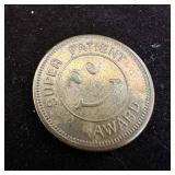 Super Patient Award Smiley Face Smile Medal Token