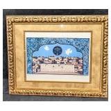 Framed Pray For The Peace Of Jerusalem Embossed Pr