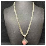 Sterling Silver Liquid Chain Multi Strand Necklace