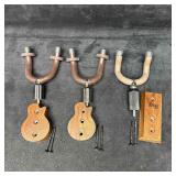 Lot of Three Guitar Wall Mount Hangers Jamver and