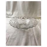 Vintage Hollywood Regency Glass Bowl, Cambridge Ca