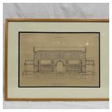 Architectural Drawing Print McKim Mead & White Pen