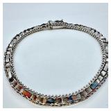 14k White Gold Weave Bracelet B