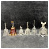 Group of Decorative Glass Bells Assorted Styles