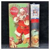 Coca Cola Coke Decorative Flag and Wooden Wall Sig