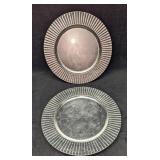 2 Lenox Plastic Round Charger Plates A