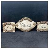 Michelle Butler Designs Joy Faith Cherish Handcraf