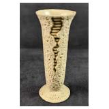Vintage Ceramic Vase Cracking Textured
