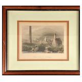 Fine Art Print Engraving Color W.H.Bartlett Framed