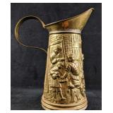 Vintage Brass Hand Soldered Pitcher