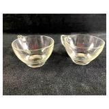 Set of (2) Small Glass Cups