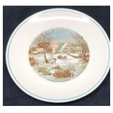 Currier & Ives Plate - "The Homestead In Winter"