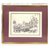 Large Donabeth Jones "Bourbon Street at Night" Fra