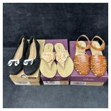Clarks Womens Sandals and Shoes Lot of Three Pairs