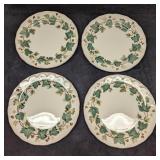 4 Retired Nikko Greenwood Dinner Plates C