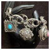 Etruscan Revival Style Design Silver Colored Faux