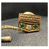 14k Gold Diamond Martin Marietta Service Pin