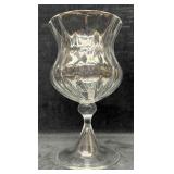 Vintage French Crystal Footed Vase Pattern Cluny B