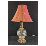 Vintage Lamp with Glass Base