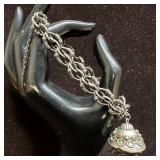 800 Silver Spiny Oyster Shell Single Charm Bracele
