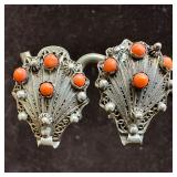 Spiny Oyster Shell 800 Silver Clip On Earrings R3