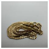 14K Italy Gold S Style Link Chain Necklace W39