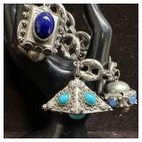 Italian Etruscan Revival Style Chunky Fob Stone Mu