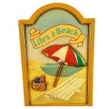 Wooden Pub Style Lifeï¿½s A Beach Sign