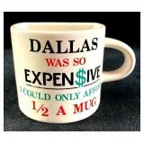 Novelty Mug Dallas Tourist "1/2 Mug" Gift