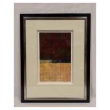 Contemporary Ethan Allen Framed Wall Art Print Ast