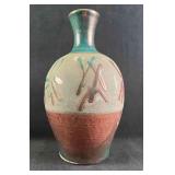 Vintage Handmade Vase Blue and Purple Vase